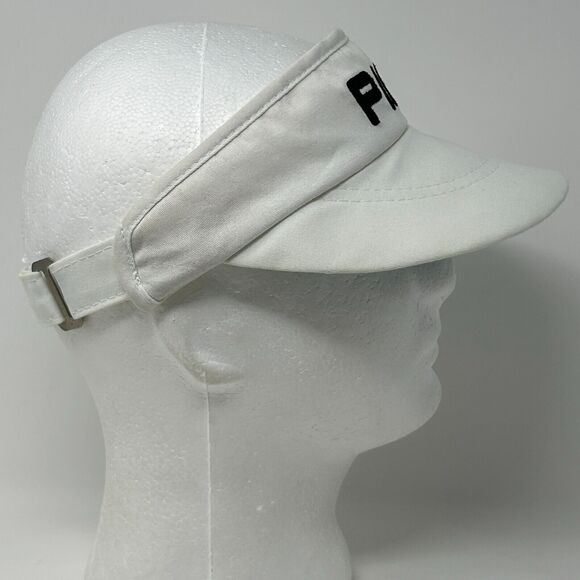 Vintage Ping Karsten Golf Visor Hat Cap Golfing Golfer USA Made Strapback White - Picture 13 of 15